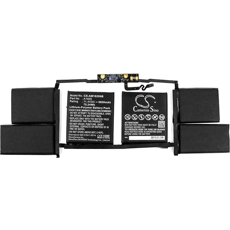 Batteri til bærbar PC for Apple Macbook Pro 15" 2016, Macbook Pro 15" 2017 og andre.