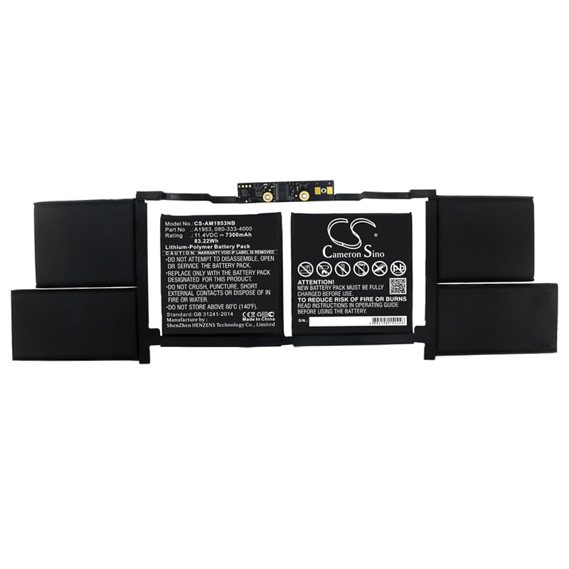Batteri til MacBook Pro 15" A1990 – A1953 7300 mAh Li-Polymer