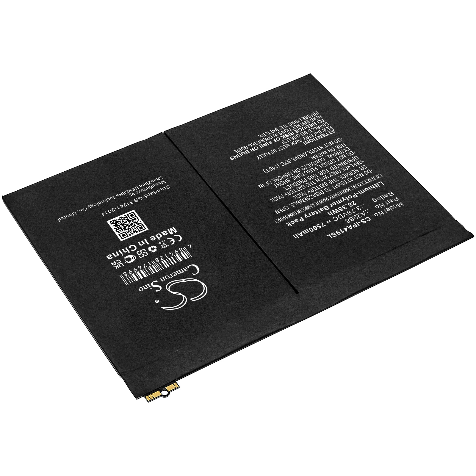 Batteri til nettbrett for Apple iPad Air 4, iPad Air 4 10,9" 2020, A2324 og andre.