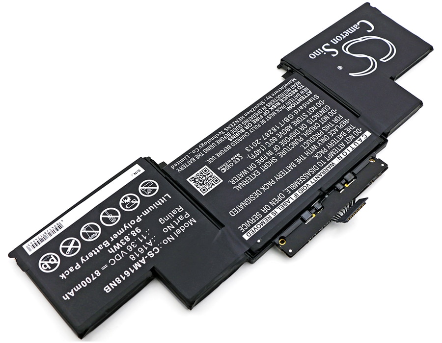 Batteri til bærbar PC for Apple MacBook Pro 15" A1398 Retina 2015 og andre.
