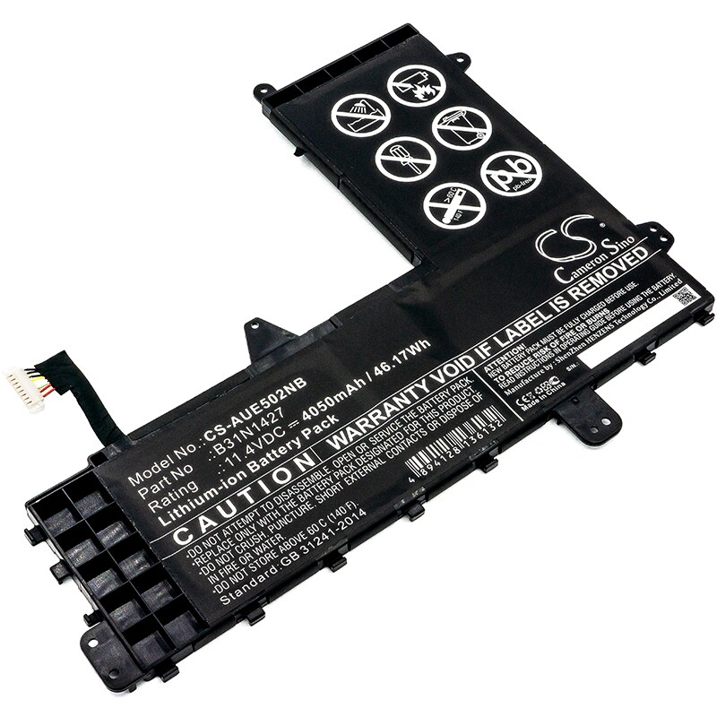 Batteri til bærbar PC for Asus E502M, E502MA, Eee Book E502MA og andre.