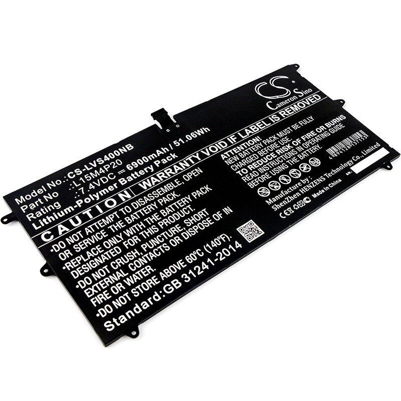 Batteri til bærbar PC for Lenovo Yoga 900S-12ISK, Yoga 900S 12ISK, Yoga 4S og andre.