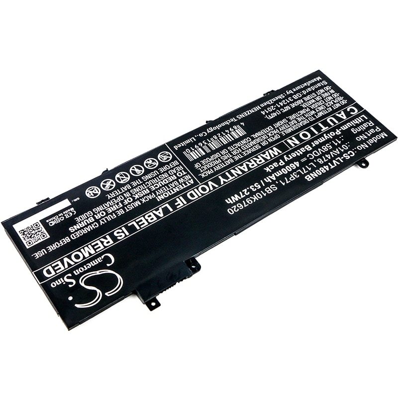 Batteri til bærbar PC for Lenovo ThinkPad T480s, ThinkPad T480s 20L7A006CD og andre.