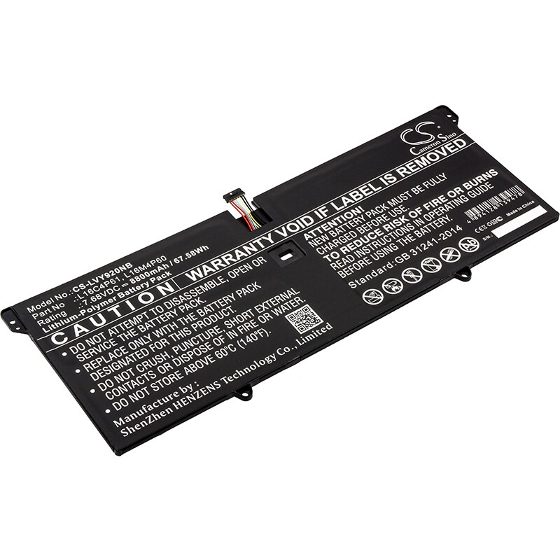 Batteri til bærbar PC for Lenovo Yoga 920, Yoga 920-13IKB og andre.
