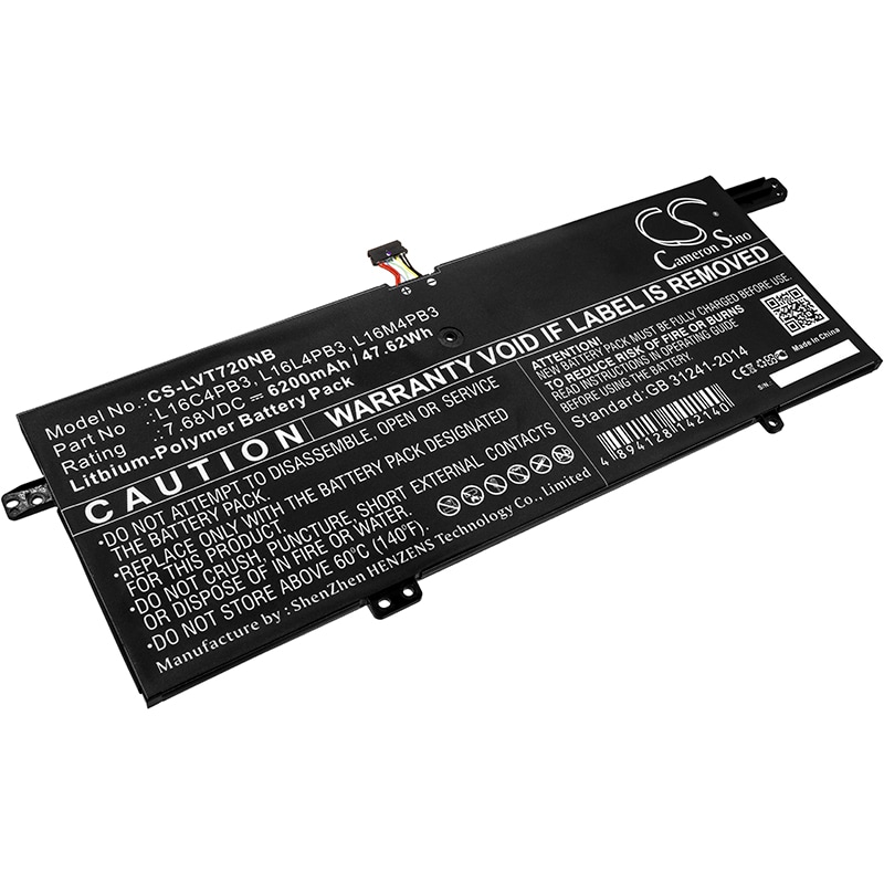 Batteri til bærbar PC for Lenovo IdeaPad 720s, Ideapad 720S-13IKB og andre.