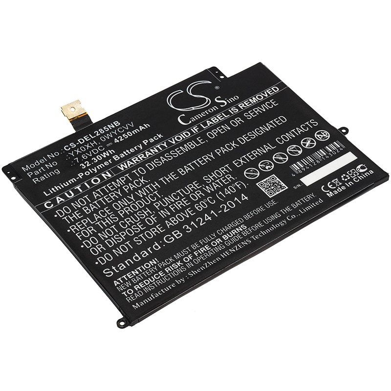 Batteri til bærbar PC for DELL Latitude 7285