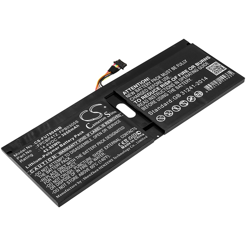 Batteri til bærbar PC for Fujitsu Lifebook U904, U9040M75A1DE, U9040MXPC1DE og andre.