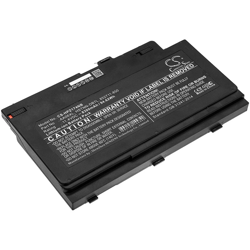 Batteri til bærbar PC for HP ZBook 17 G4, ZBook 17 G4 Mobile Workstation og andre