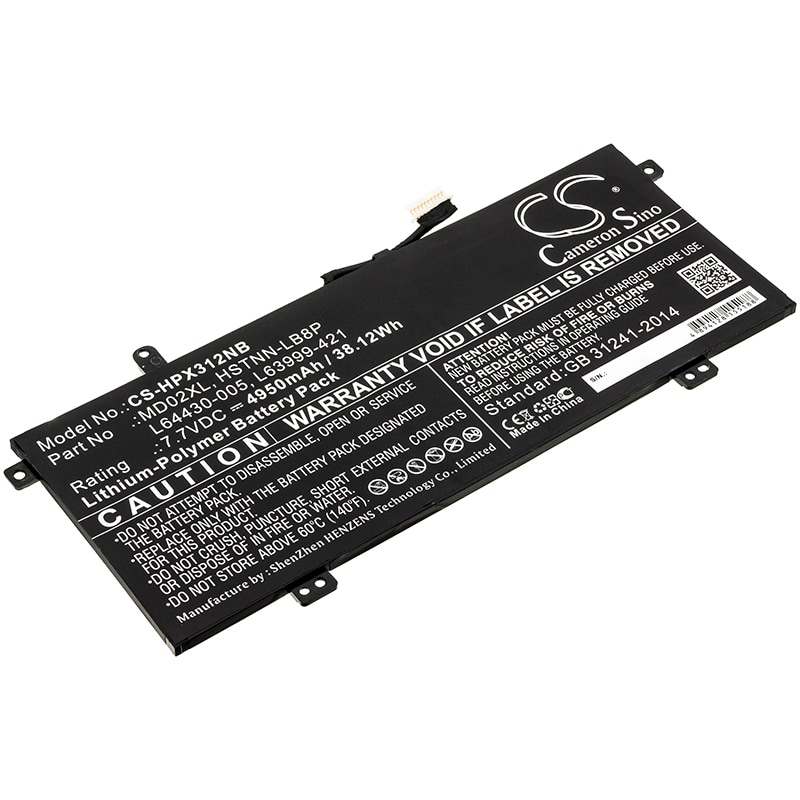 Batteri til bærbar PC for HP Chromebook X360 12B-CA0000NG og andre