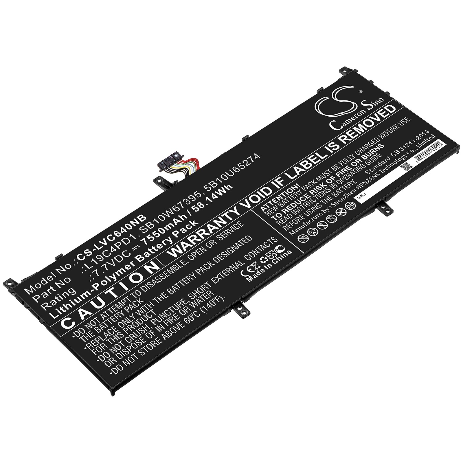 Batteri til bærbar PC for Lenovo Yoga C640 13, Yoga C640 13IML