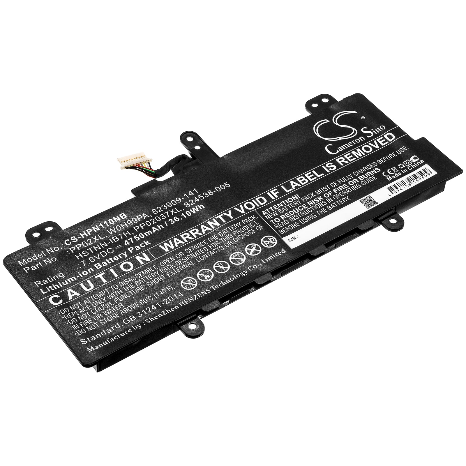 Batteri til bærbar PC for HP Pavilion 11-S001TU, Pavilion 11-S003TU