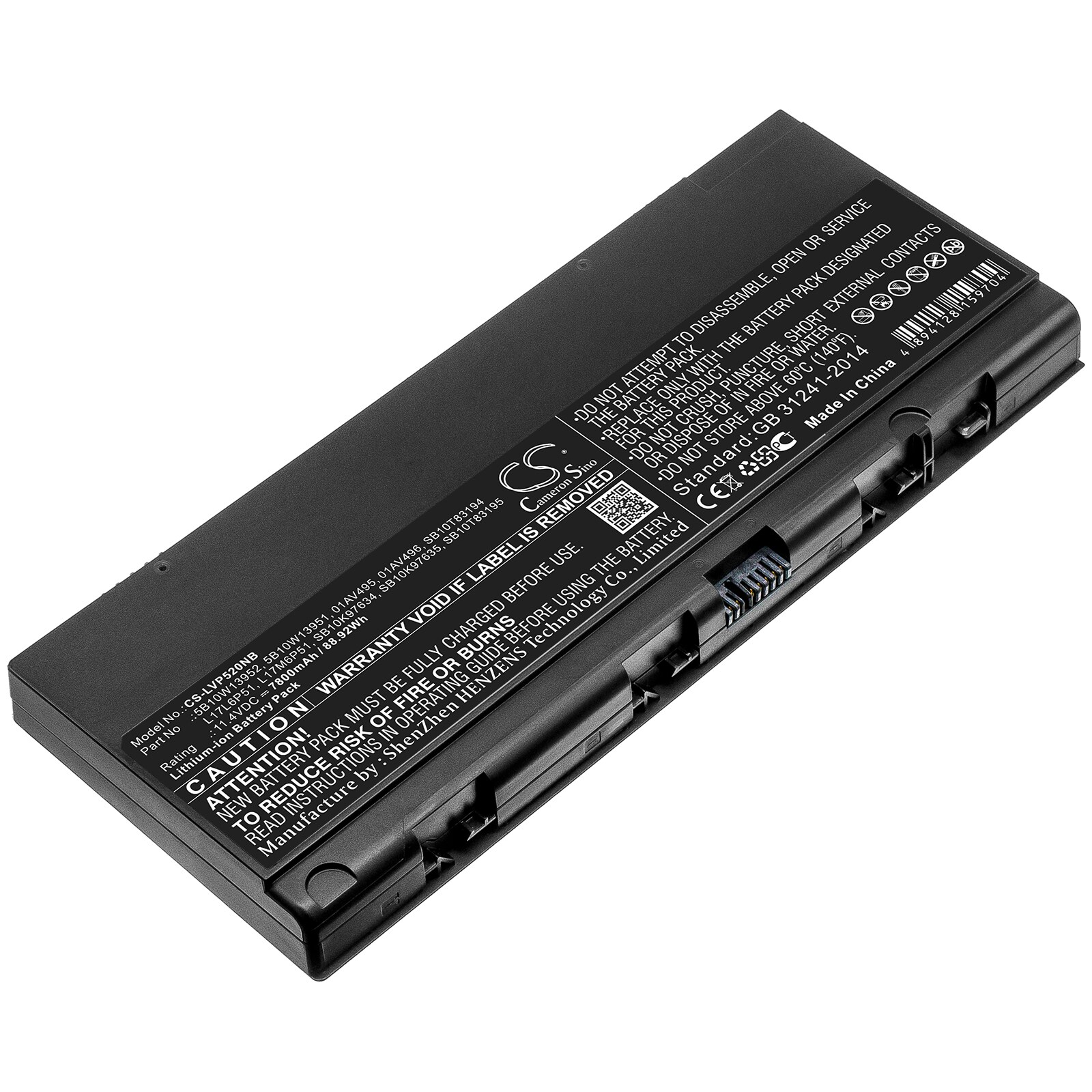 Batteri til bærbar PC for Lenovo Thinkpad P52, ThinkPad P52 L00 og andre.