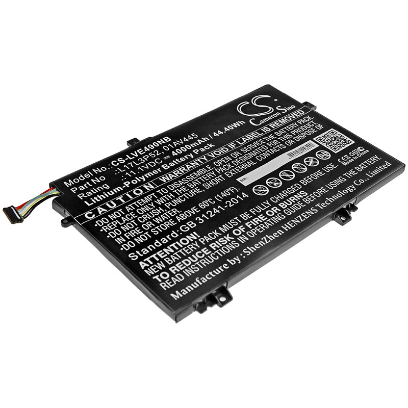 Batteri til bærbar PC for Lenovo ThinkPad E590 (20NB0032CD) og andre.