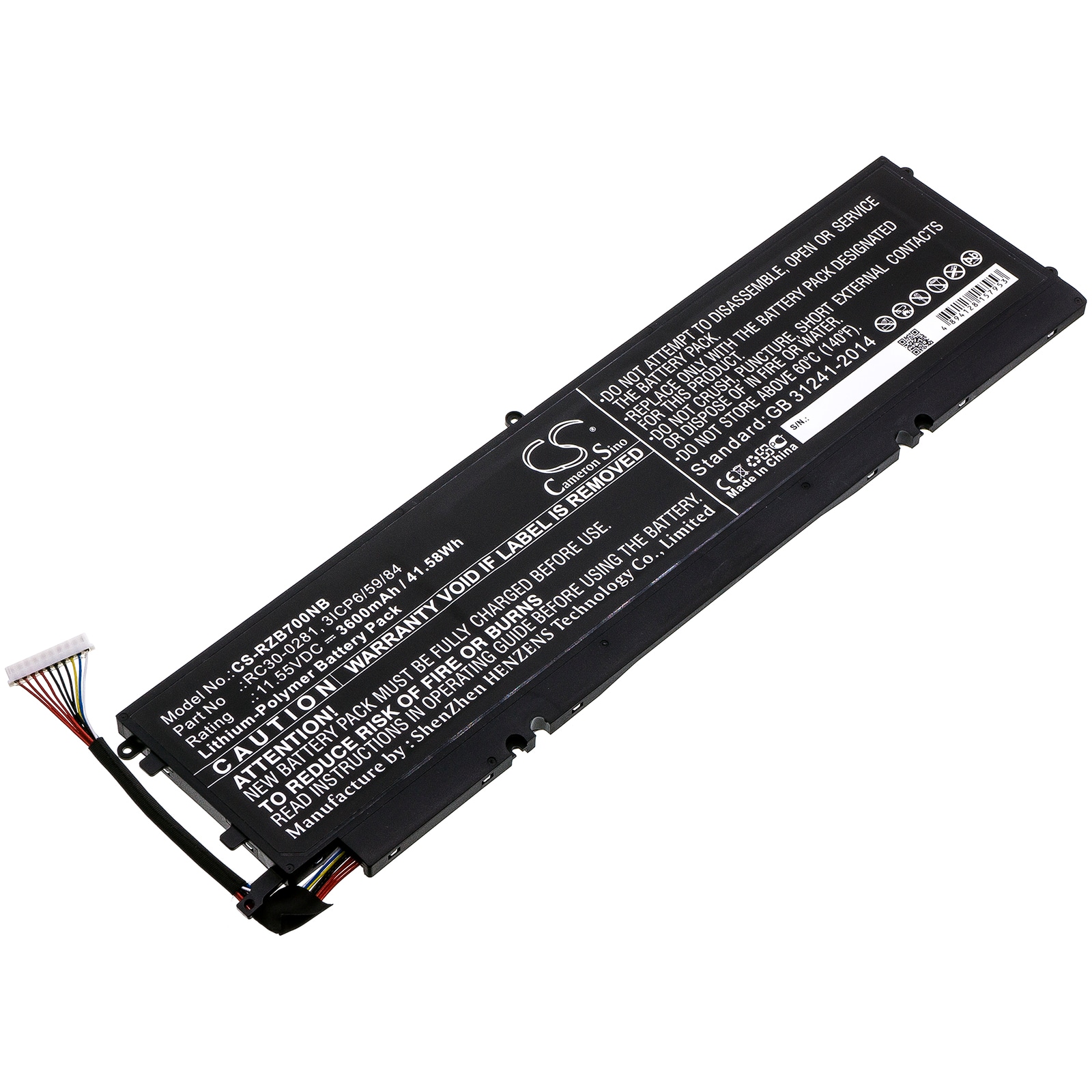 Batteri til bærbar PC for Razer Blade Stealth i7-8565U, Blade Stealth 2019 og andre.