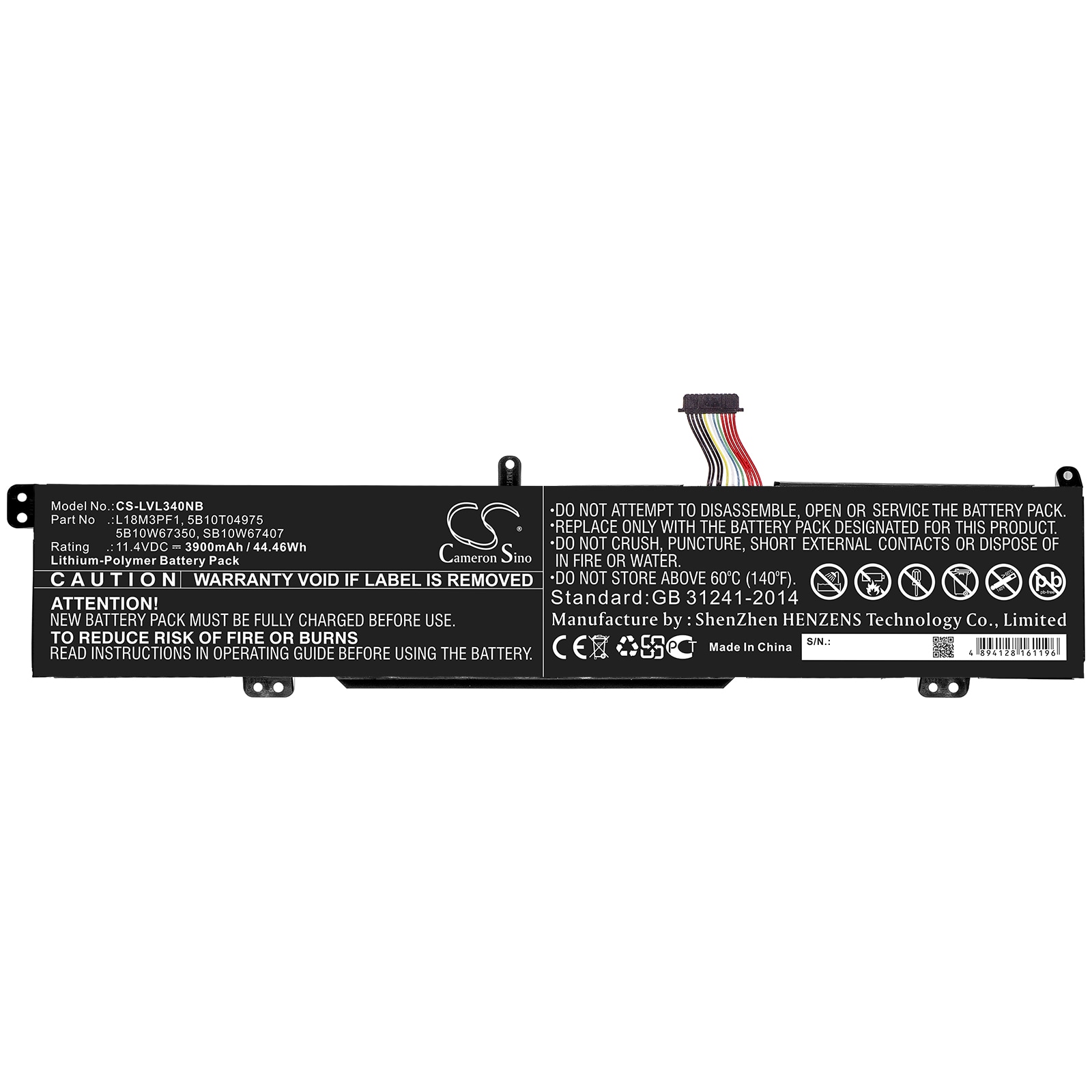Batteri til bærbar PC for Lenovo IdeaPad L340-15IRH, IdeaPad L340-17IRH
