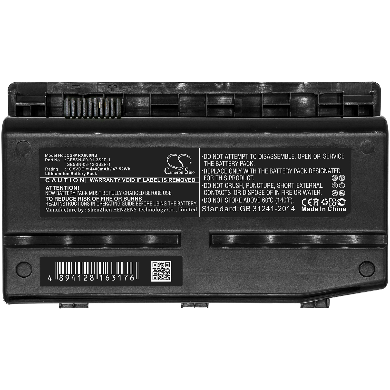 Batteri til bærbar datamaskin for Shinelon GE5S02, T50-581S1N, T50-781S1N og andre