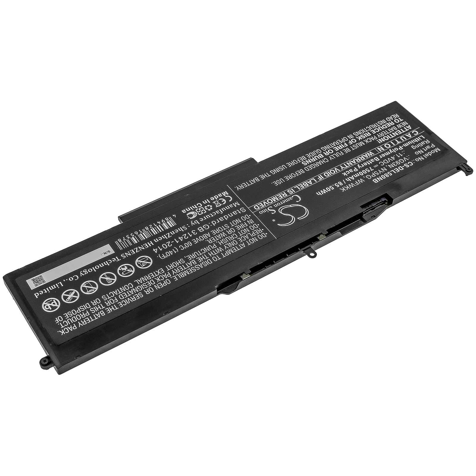 Batteri til bærbar PC for DELL Latitude 5580, Precision 15 3520 og andre.