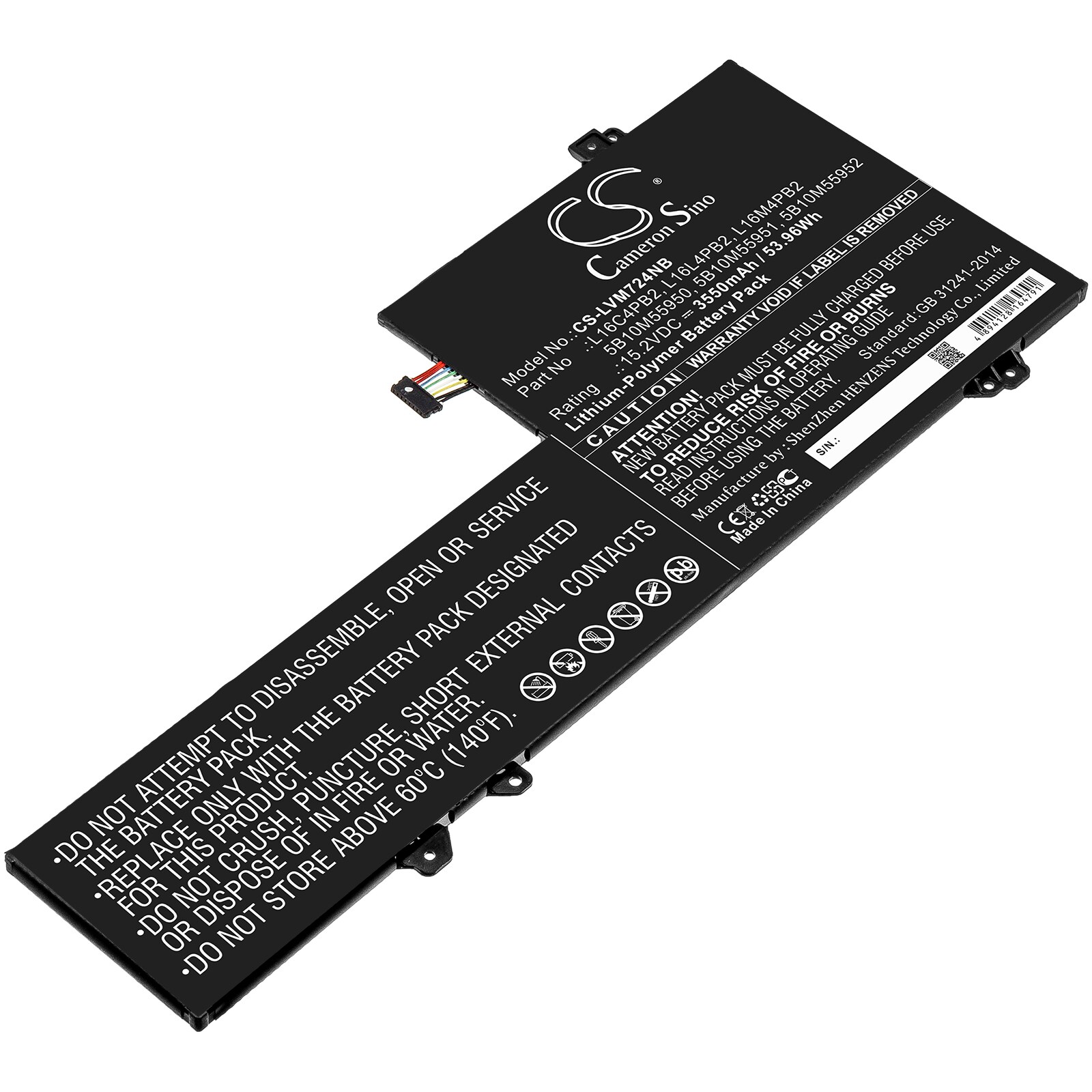 Bærbart batteri for Lenovo Xiaoxin Air Pro og andre.
