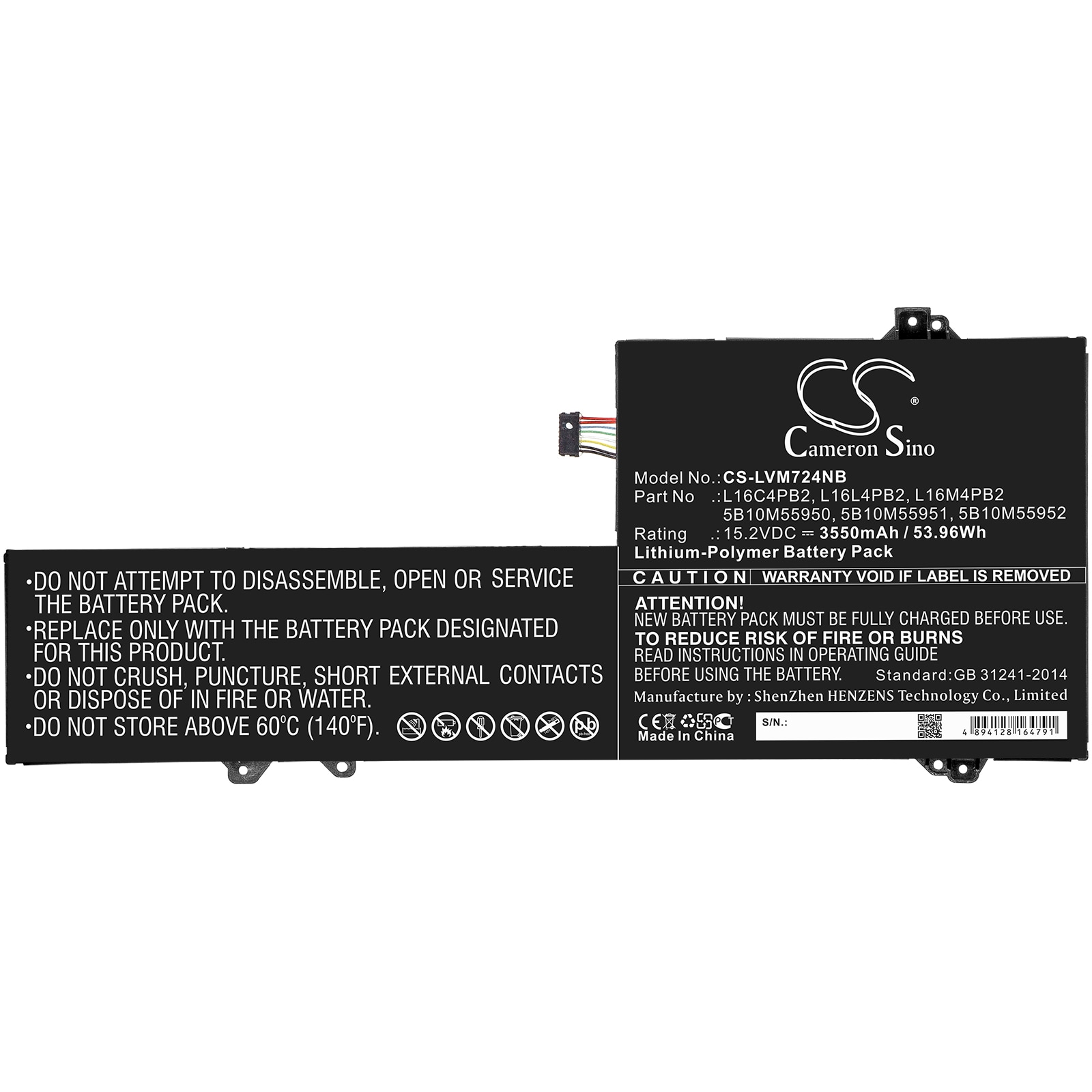 Bærbart batteri for Lenovo Xiaoxin Air Pro og andre.
