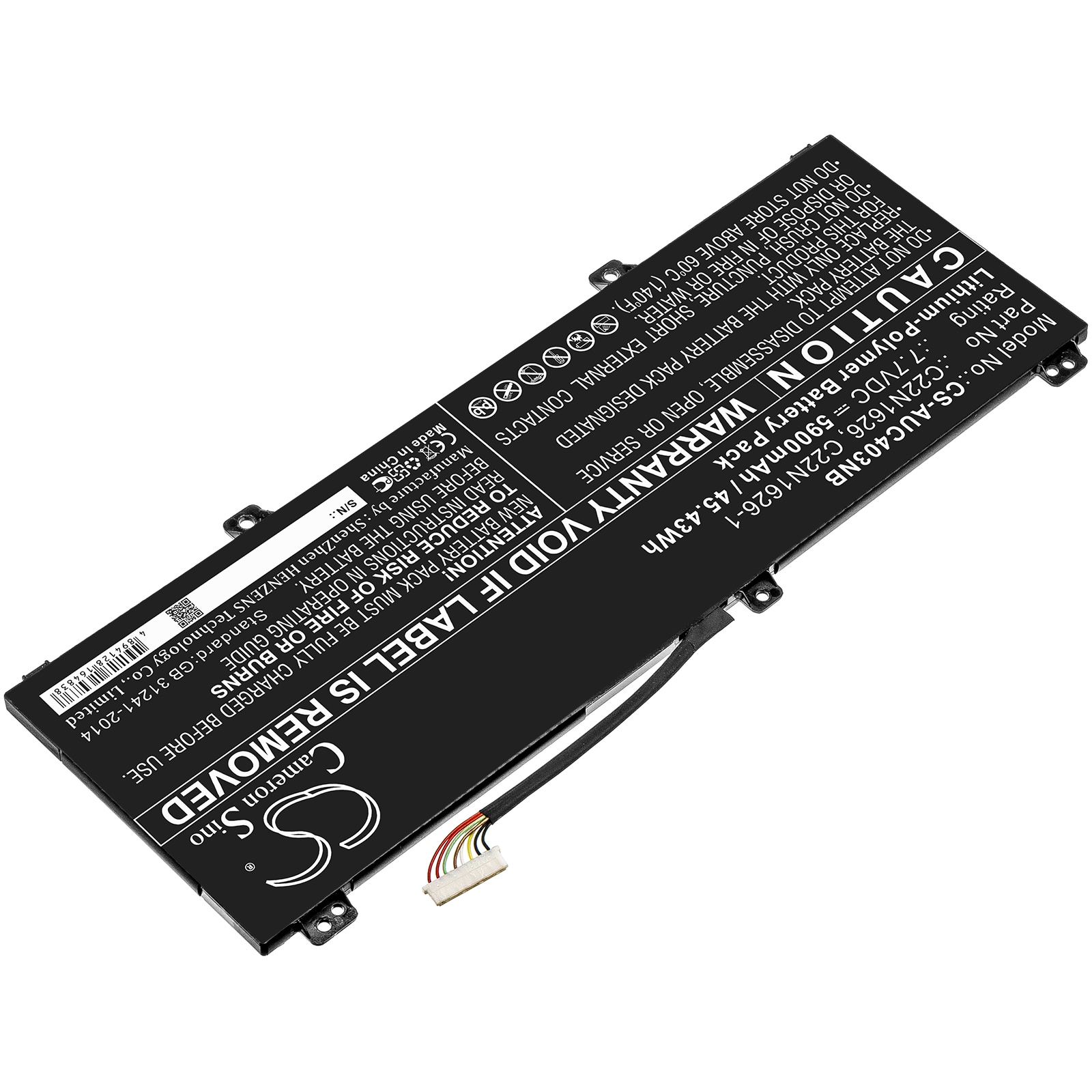 Batteri til bærbar PC for Asus Chromebook C403NA-FQ0004 og andre.