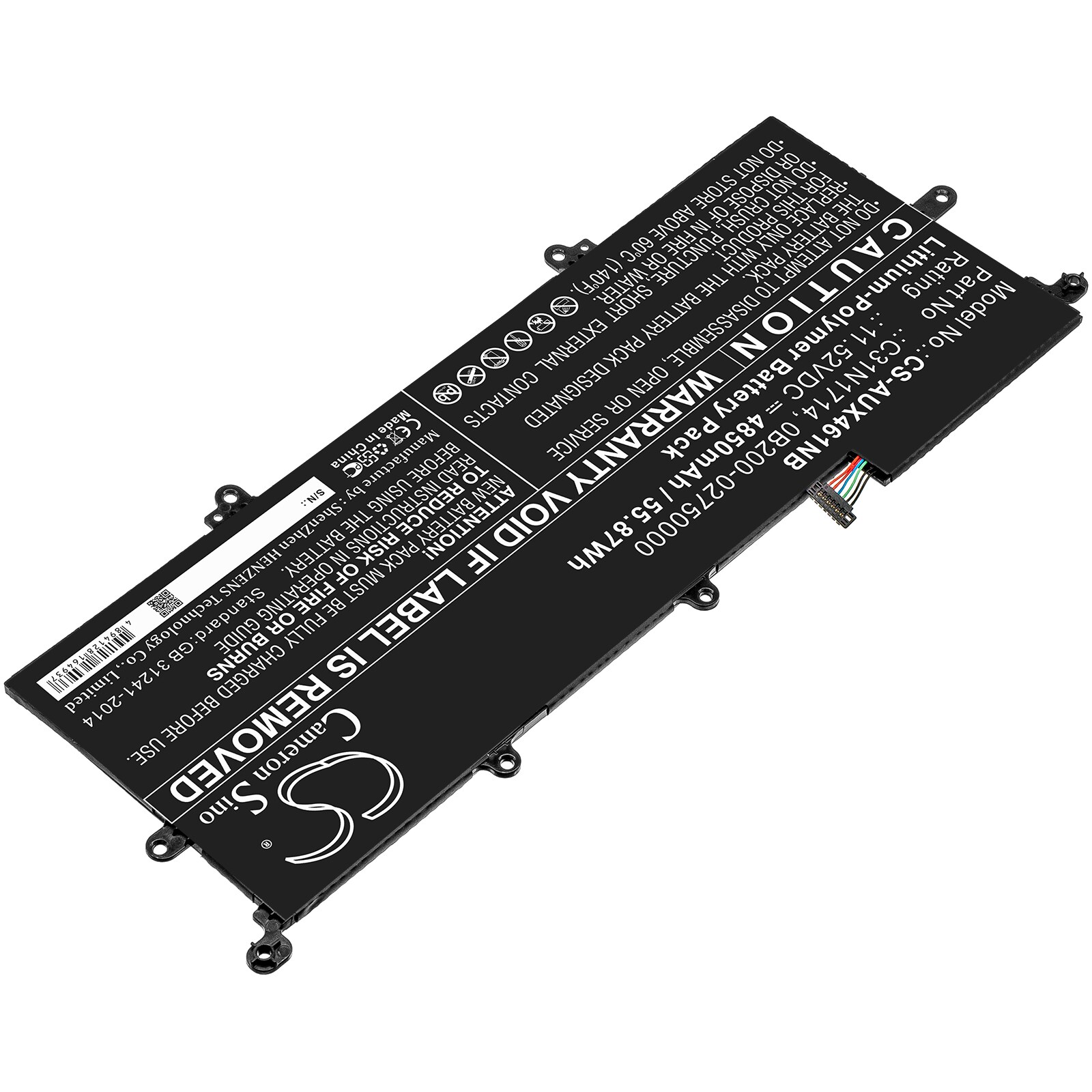 Batteri til bærbar PC for Asus ZenBook Flip 14 UX461UA-M00540, UX461FN-1C og andre.