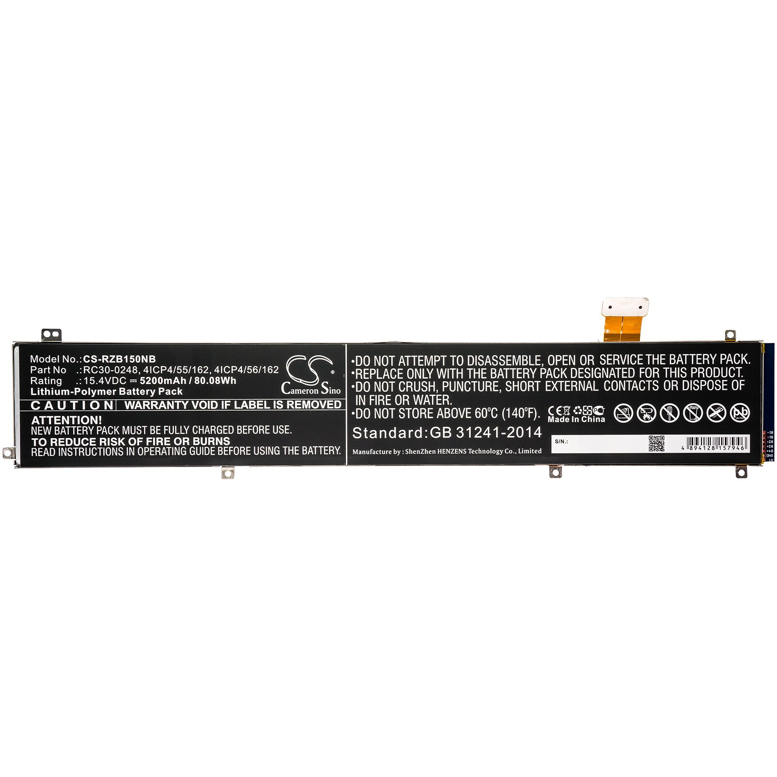 Batteri til bærbar PC for Razer Blade 15 2018 512GB 144Hz, Blade 15 Advanced og andre.