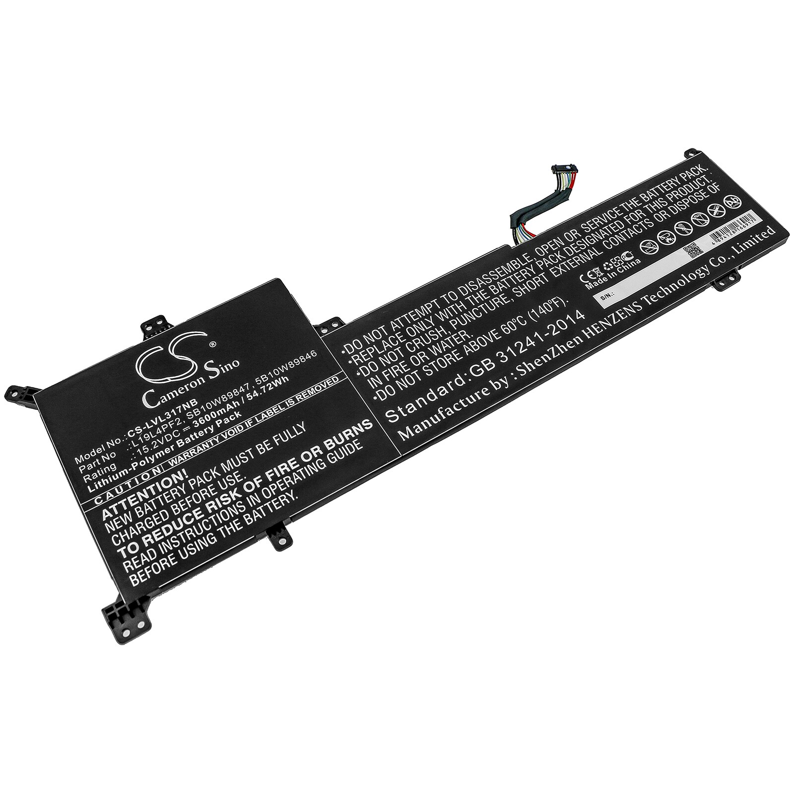 Batteri til bærbar PC for Lenovo IdeaPad 3-17ADA05, IdeaPad 3-17ARE05 og andre.