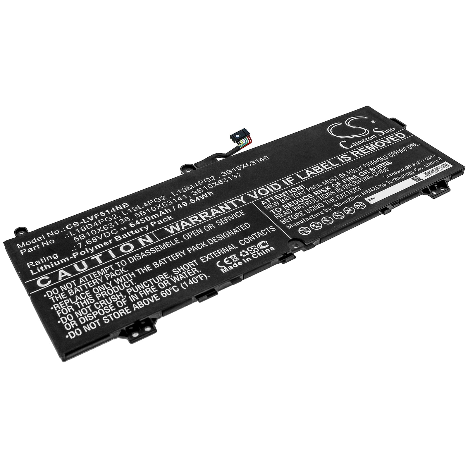 Batteri til bærbar PC for Lenovo IdeaPad Flex 5 1470 og andre.