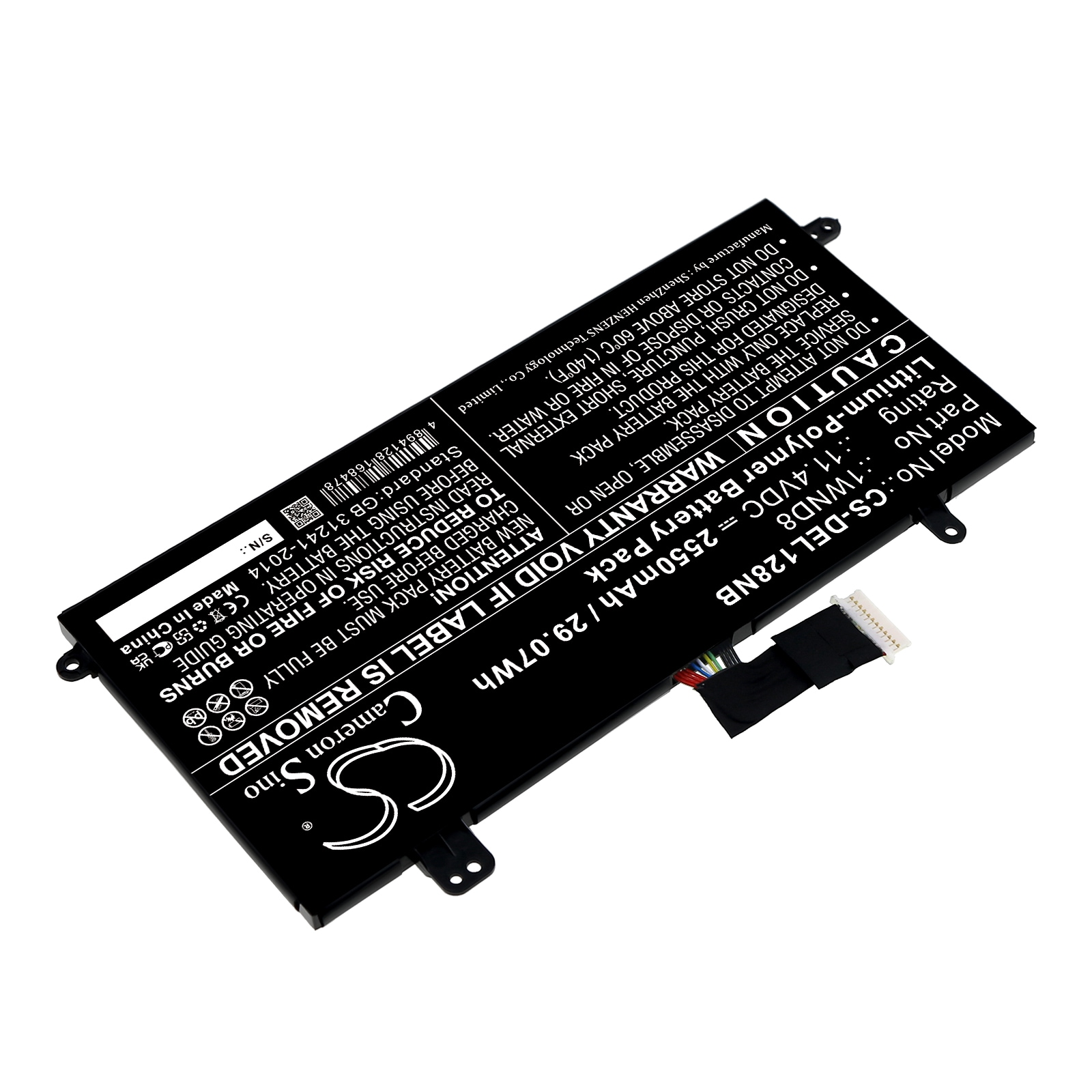 Batteri til bærbar PC for DELL Latitude 12 5285, Latitude 5285