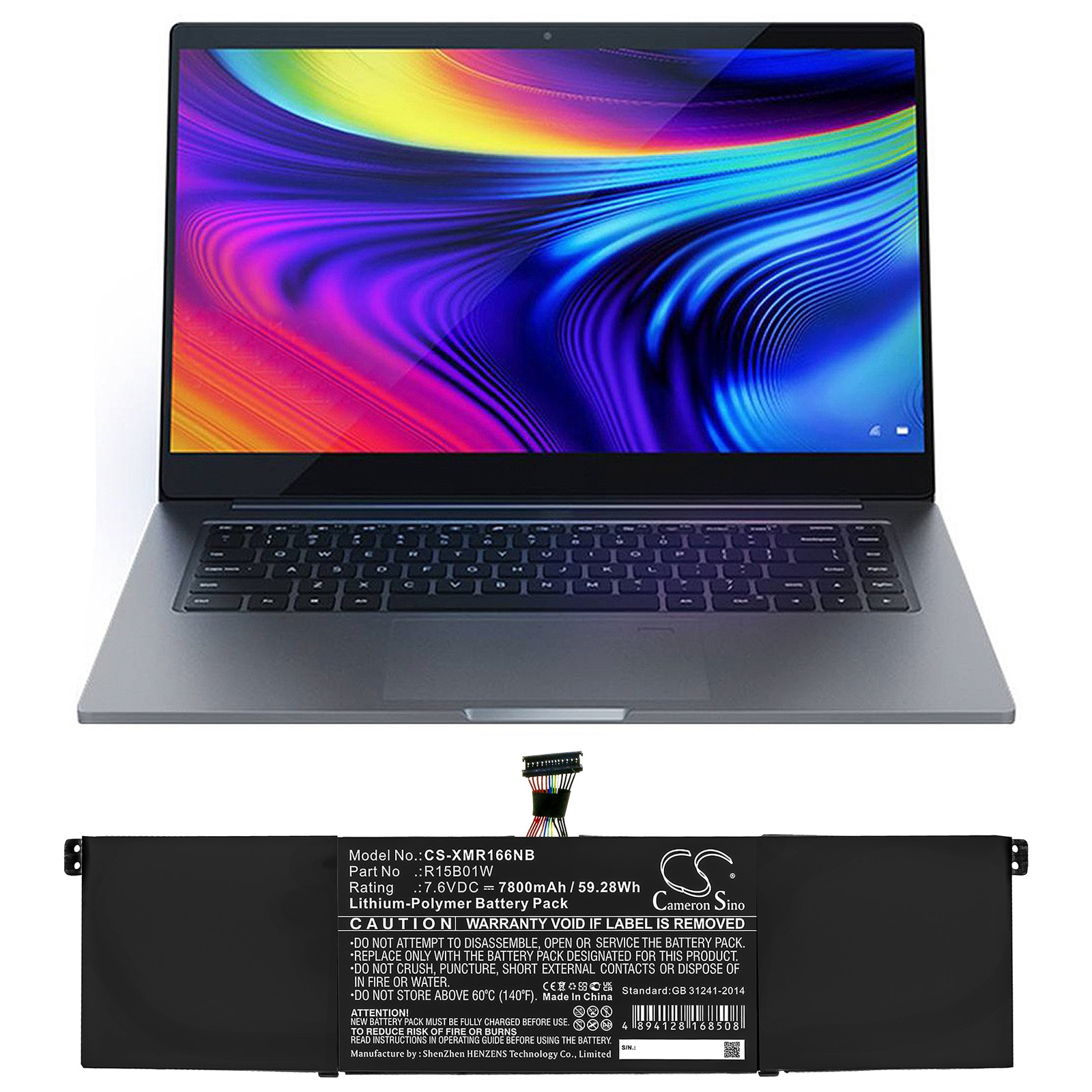 Batteri til bærbar PC for Xiaomi Pro 15.6 (A58511DD/CN) og andre