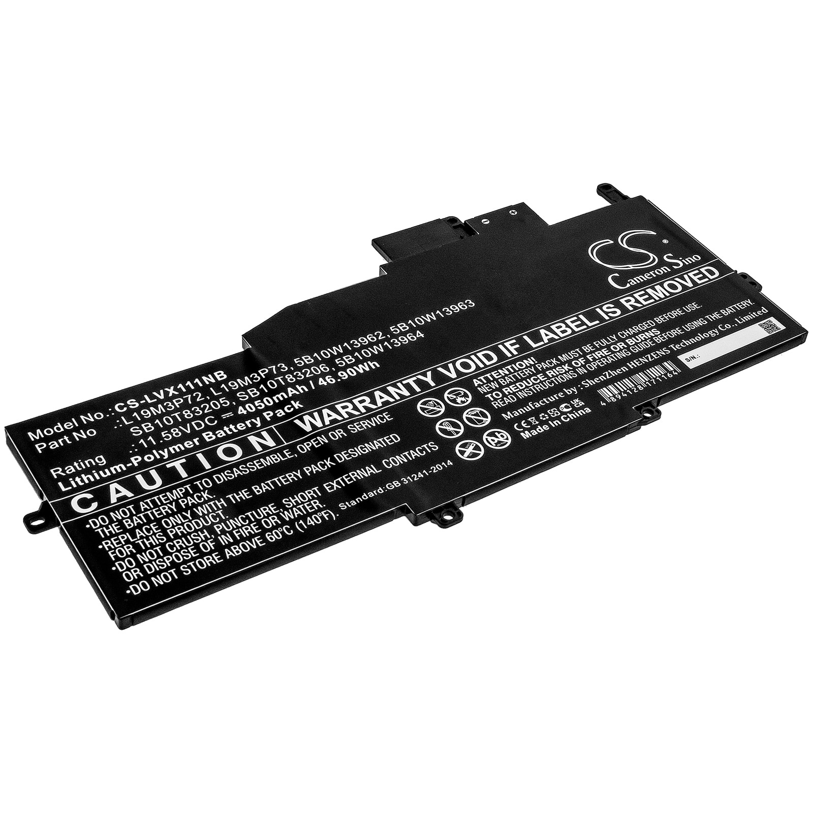 Batteri til bærbar PC for Lenovo ThinkPad X1 Nano og andre.