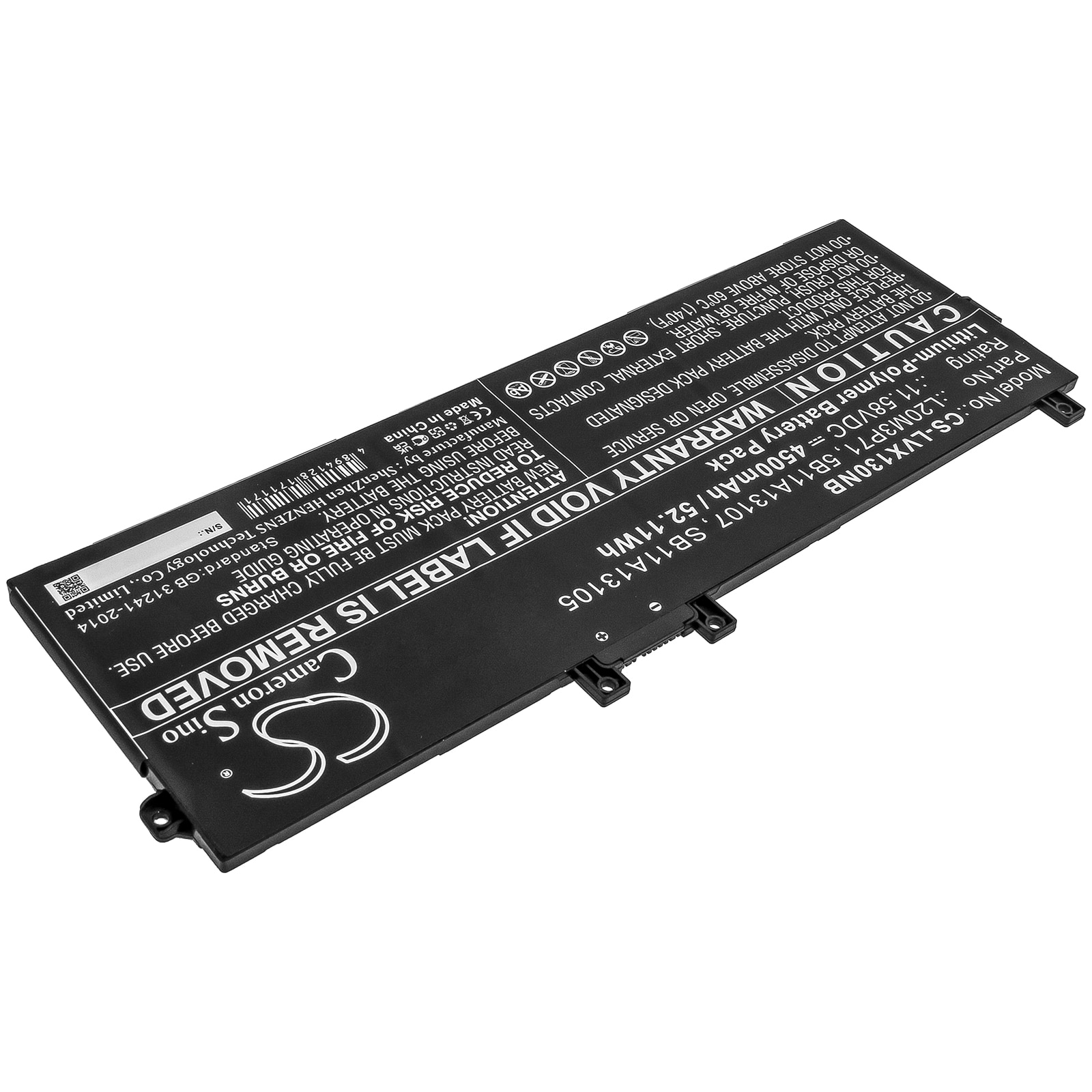 Batteri til bærbar PC for Lenovo ThinkPad X13 Yoga G2 20W80014GE og andre.