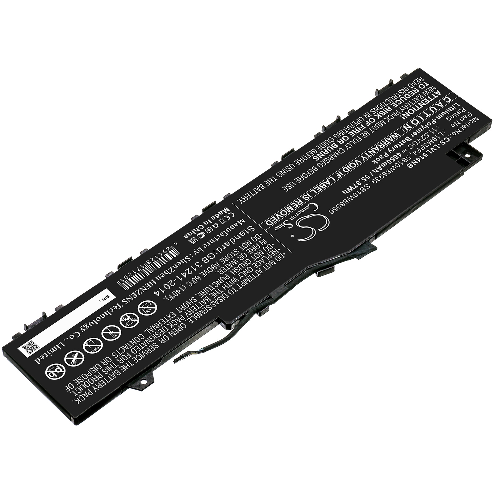 Batteri til bærbar PC for Lenovo IdeaPad 5 14ARE05, Ducati 5 82ES000DAU og andre.