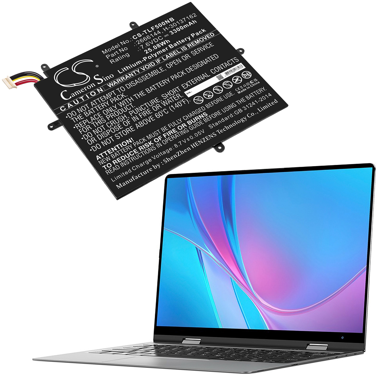 Batteri til bærbar PC for Jumper Ezbook X1