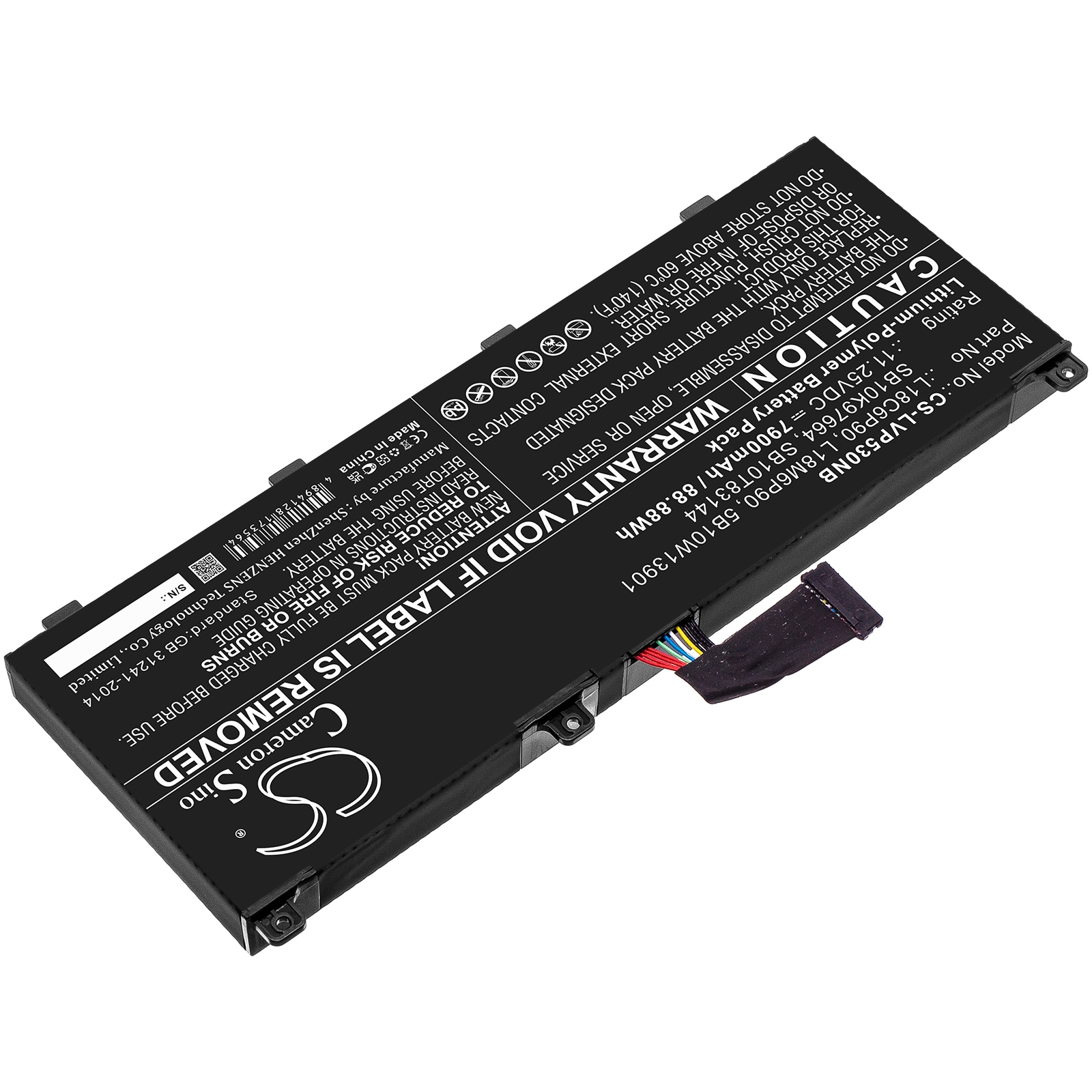 Batteri til bærbar PC for Lenovo Thinkpad P53, Thinkpad P53 (20qna007cd) og andre.