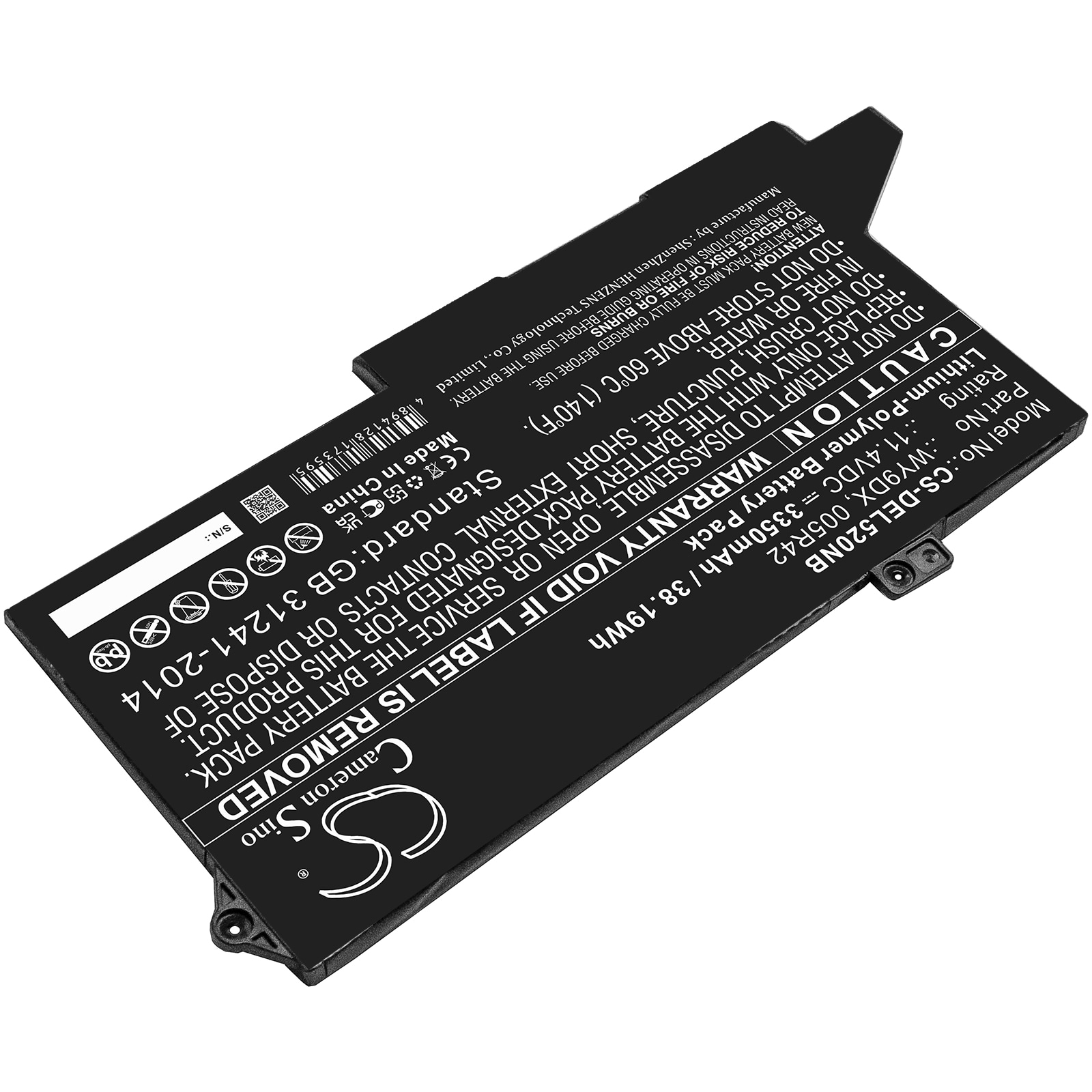 Batteri til bærbar PC for DELL Latitude 5420, Latitude 5520