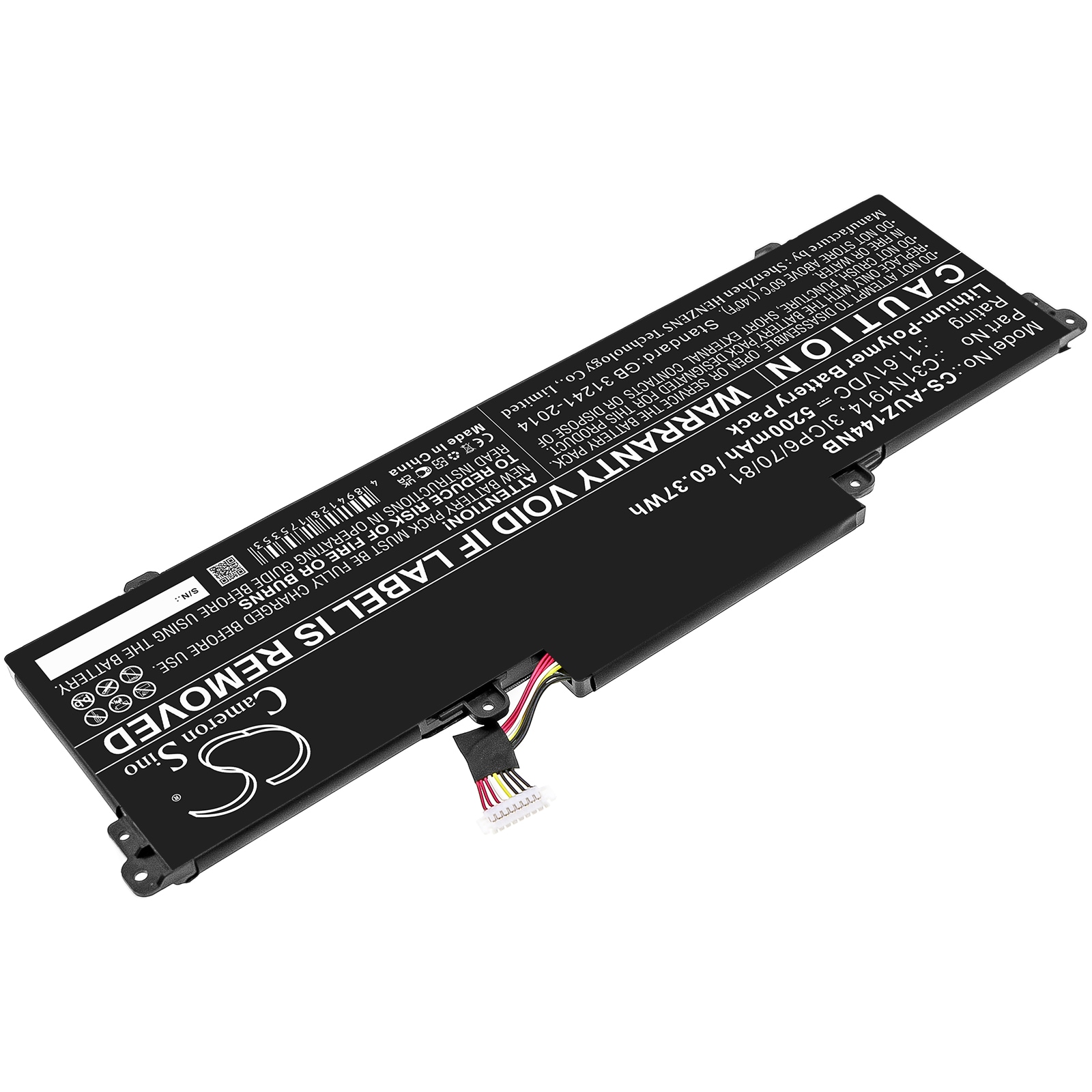 Batteri til bærbar PC for Asus Zenbook 14 UX435EG-AI084T og andre.