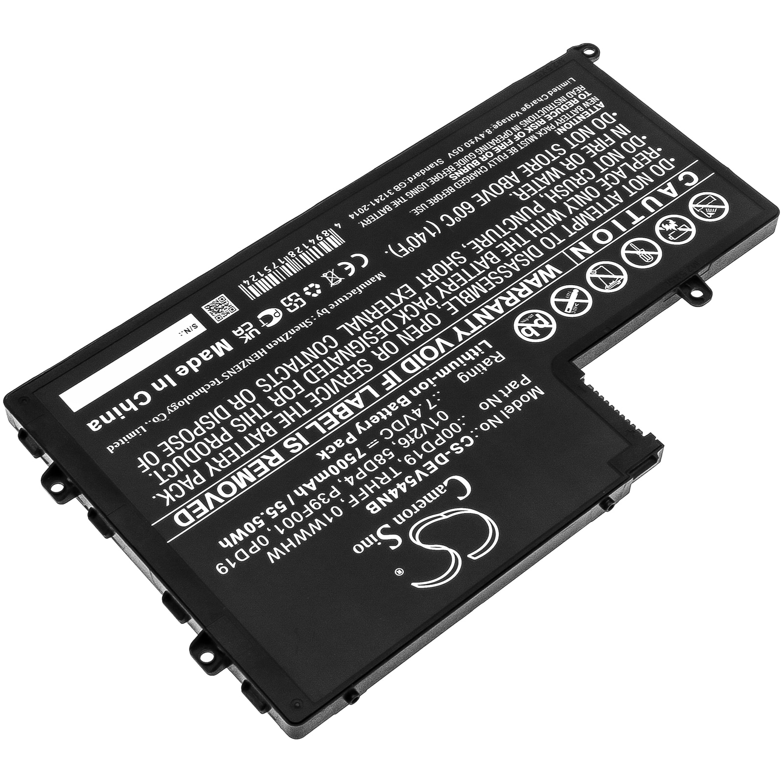 Batteri til bærbar PC for DELL Inspiron 14-5442, Inspiron 14-5443 og andre