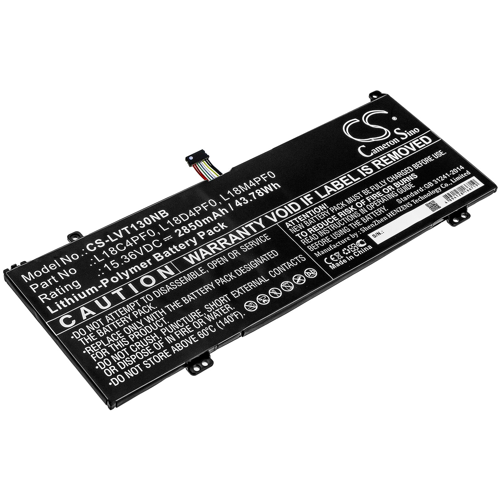 Batteri til bærbar PC for Lenovo Thinkbook Plus-20TG006XAU og andre.
