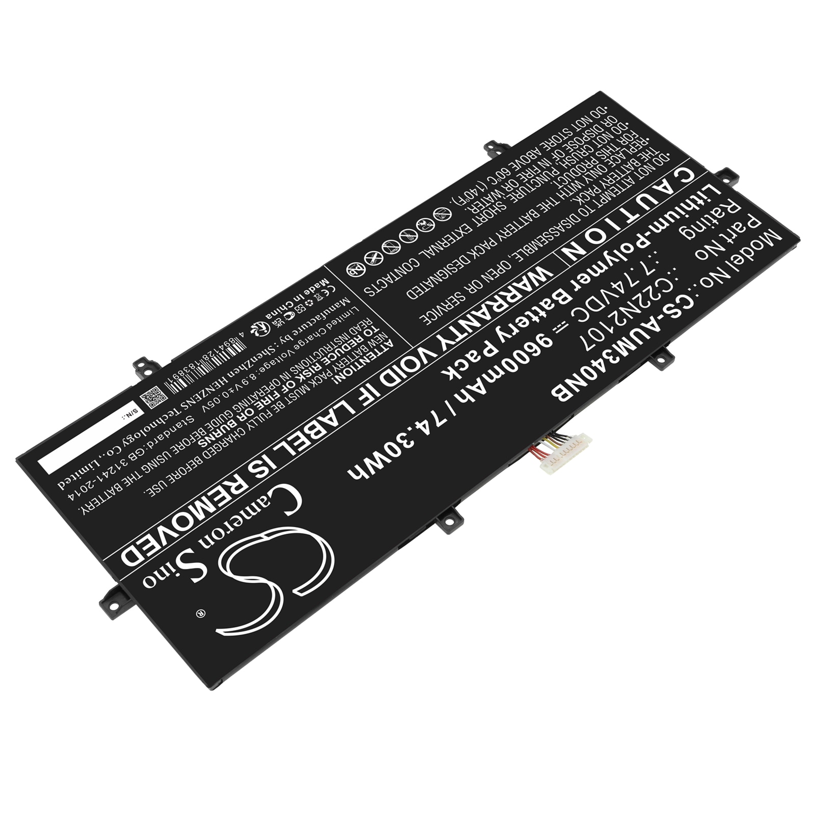Batteri til bærbar PC for Asus ZenBook 14 OLED UX3402 og andre.