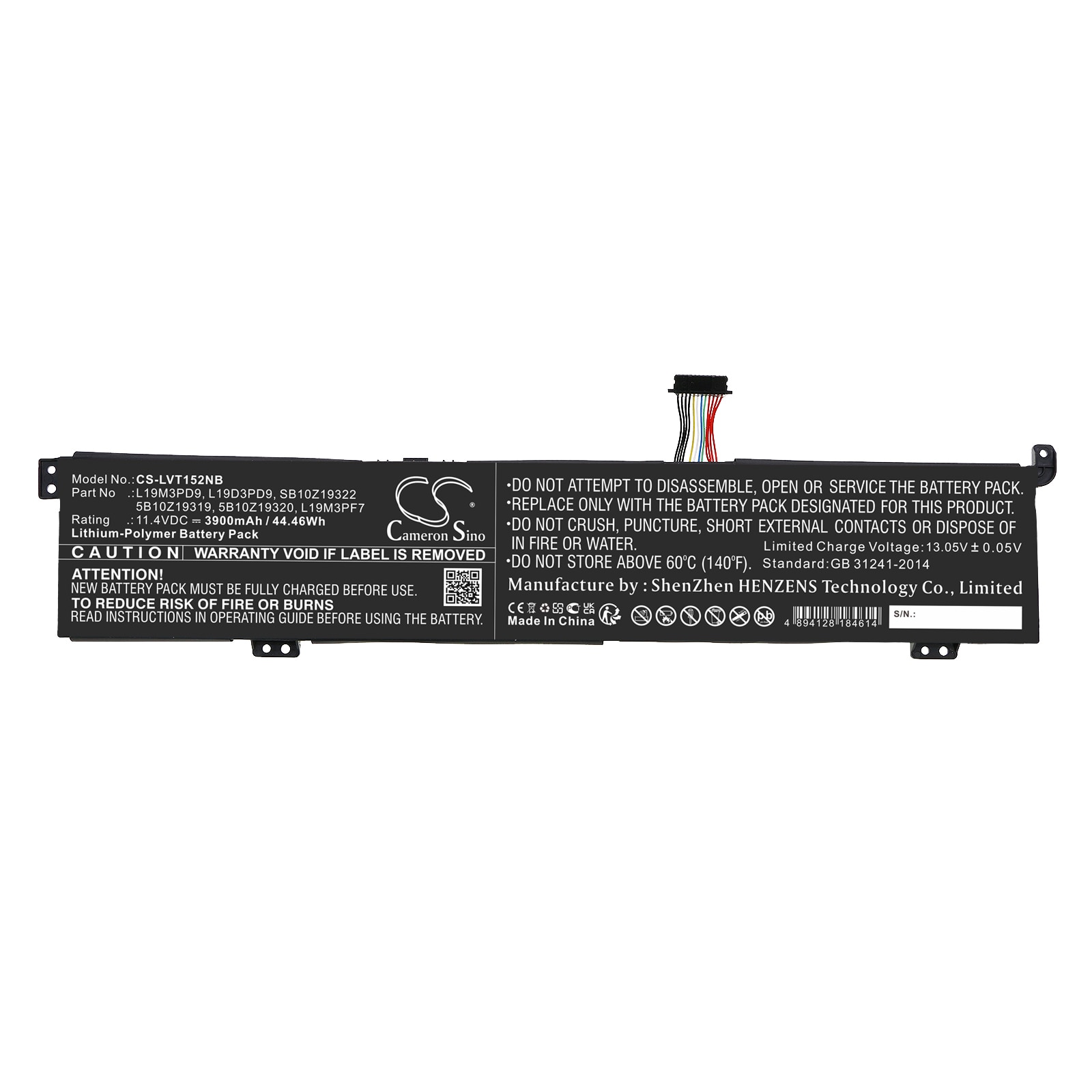 Batteri til bærbar PC for Lenovo ThinkBook 15p G2 ITH 21B10018UK og andre.