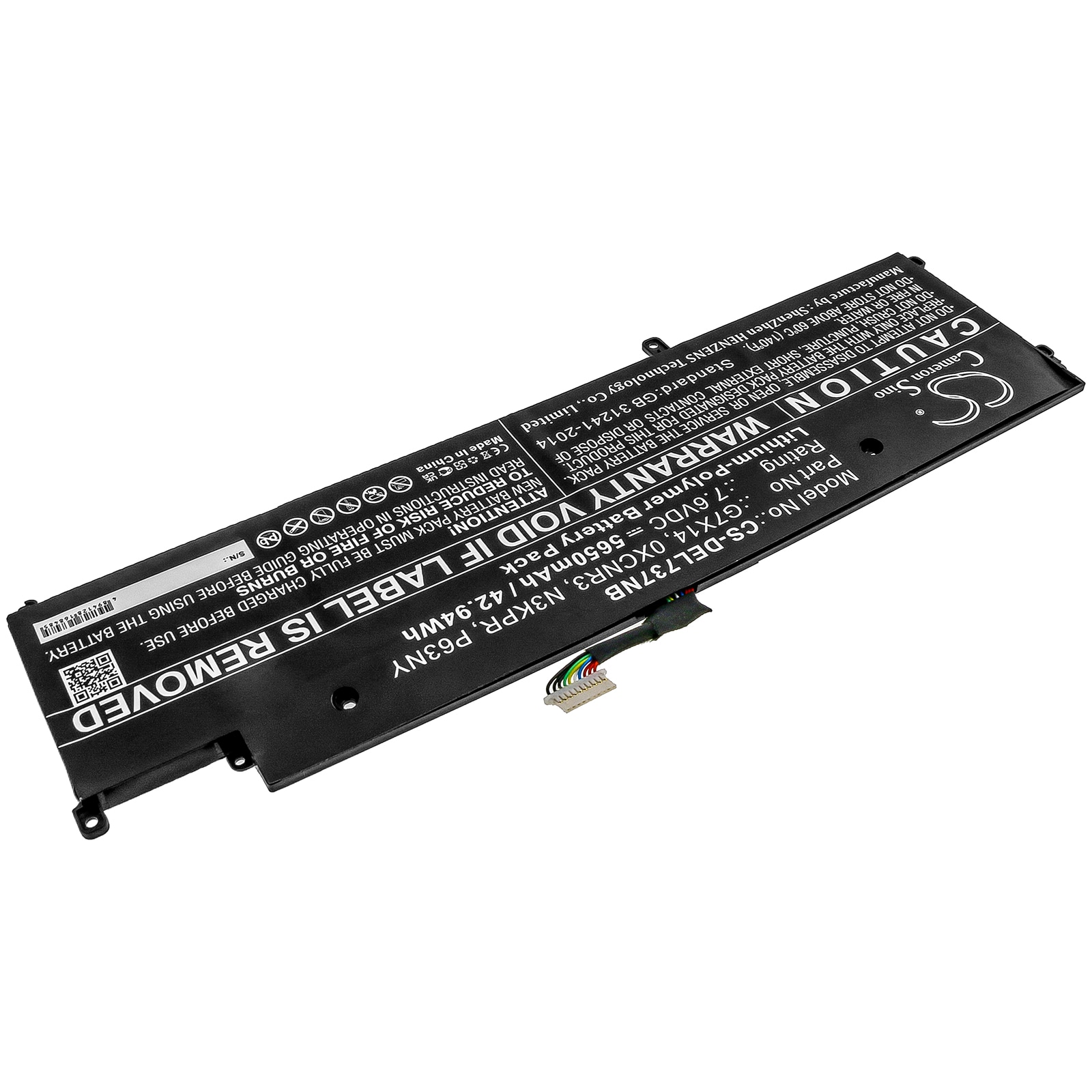 Batteri til bærbar PC for DELL Latitude E7370, Latitude 13 7370