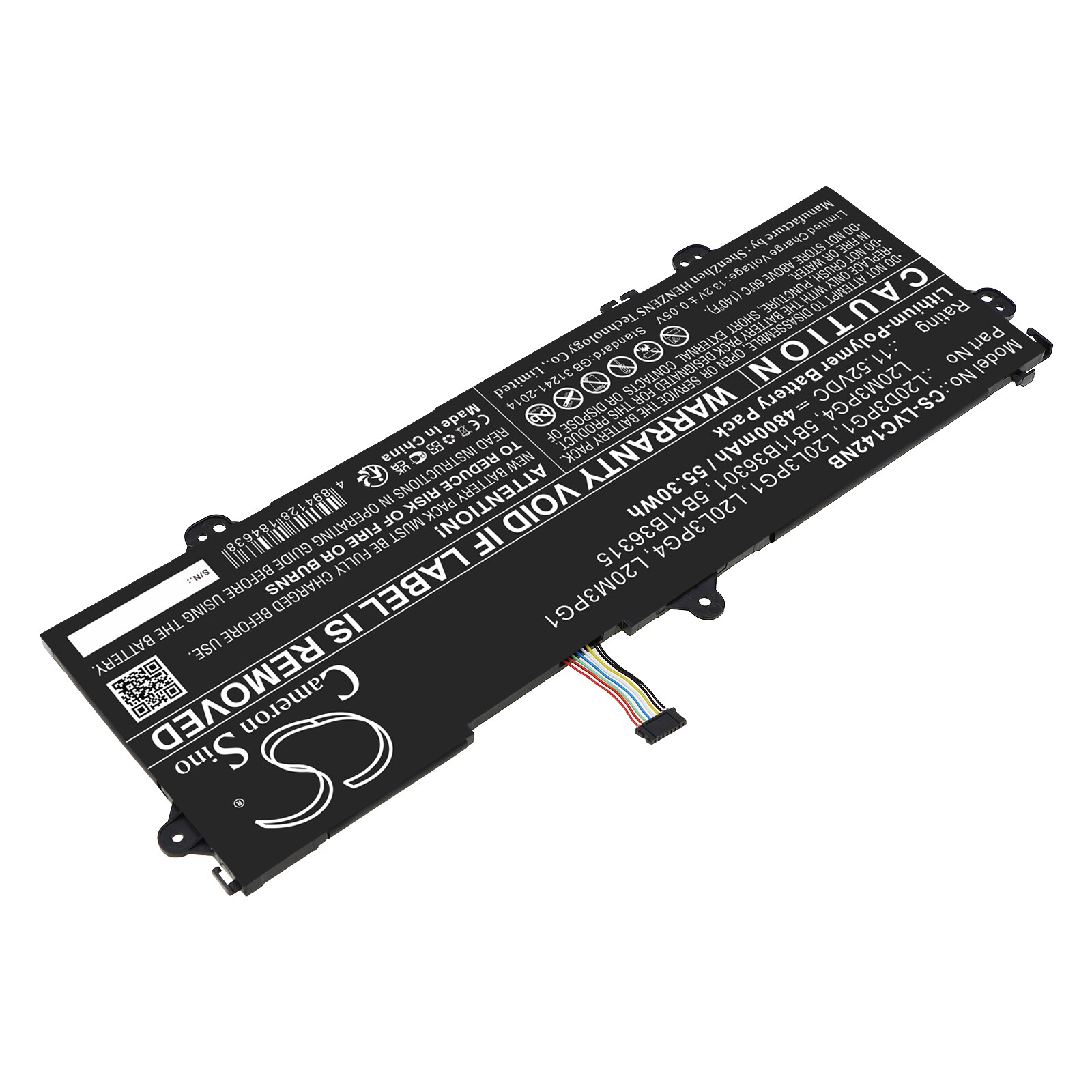 Batteri til bærbar PC for Lenovo 14w Gen 2 82N8001JIV, 14w Gen 2 82N8000QCK og andre.