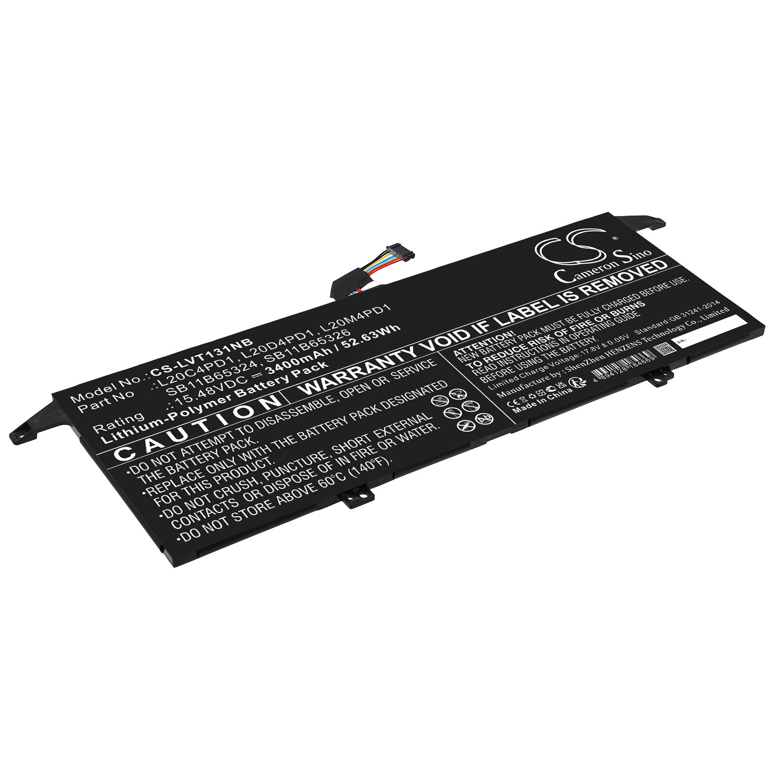 Batteri til bærbar PC for Lenovo ThinkBook 13x ITG 20WJ002LGE og andre.