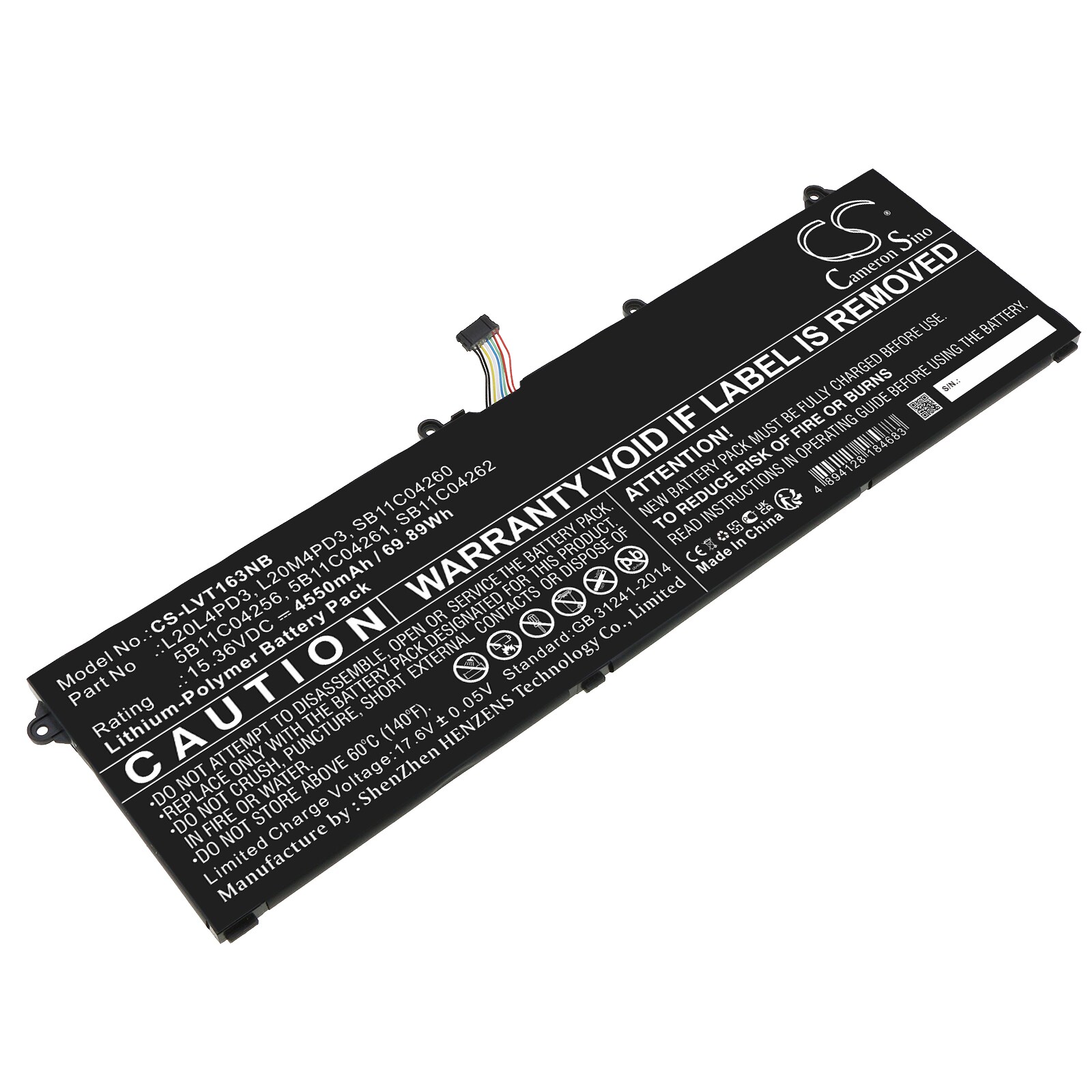 Batteri til bærbar PC for Lenovo ThinkBook 16p G3 ARH 21EK000CRU og andre.