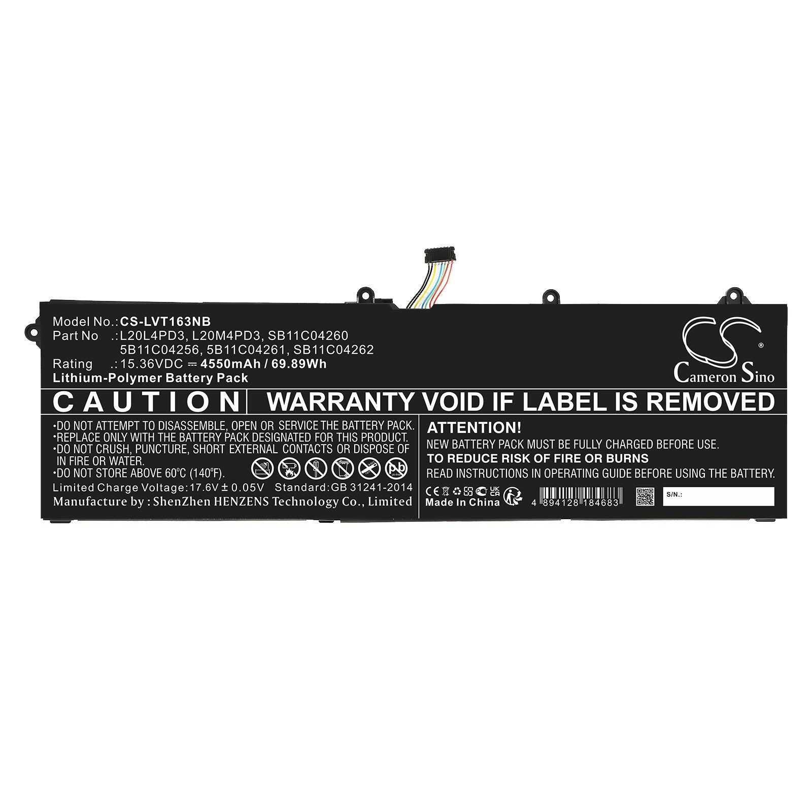 Batteri til bærbar PC for Lenovo ThinkBook 16p G3 ARH 21EK000CRU og andre.