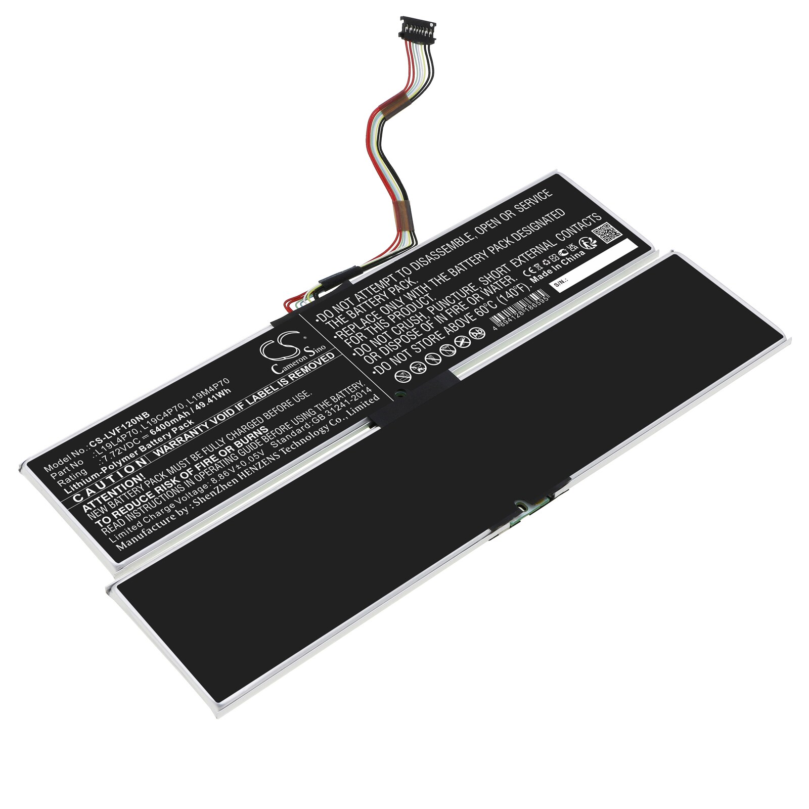 Batteri til bærbar PC for Lenovo ThinkPad X1 Fold Gen 1-20RL000HPG og andre.