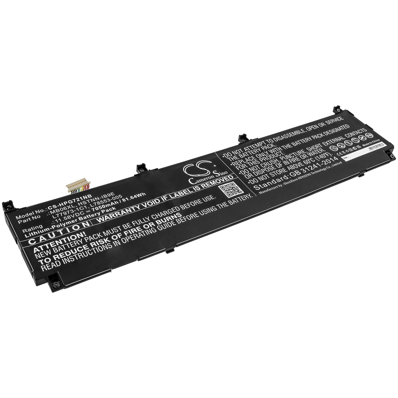 Batteri til bærbar PC for HP ZBook Studio G7 2J3H8PA og andre