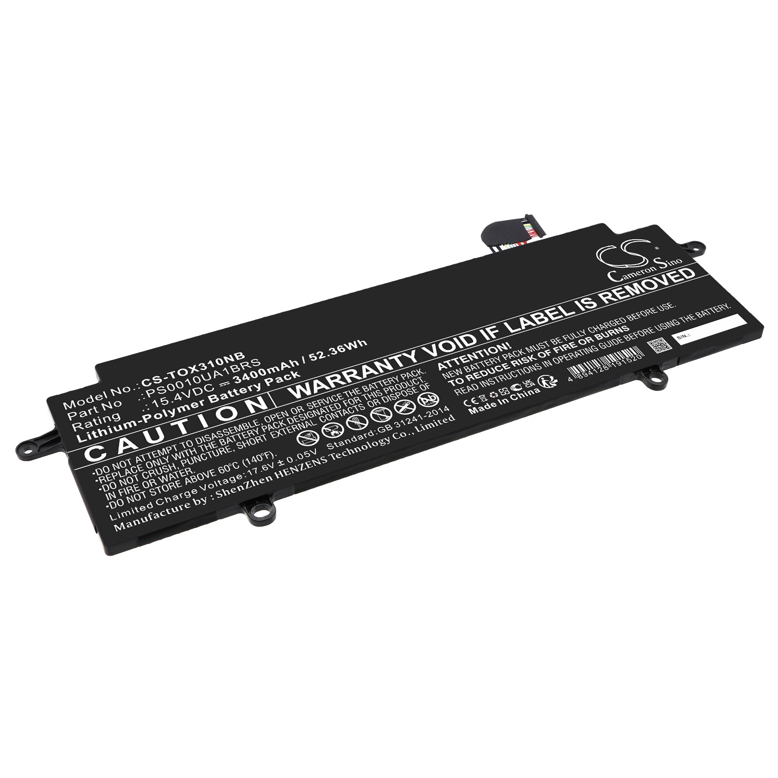Batteri til bærbar PC for Dynabook Portege X30W-K-101, Portege X30W-K-10W og andre