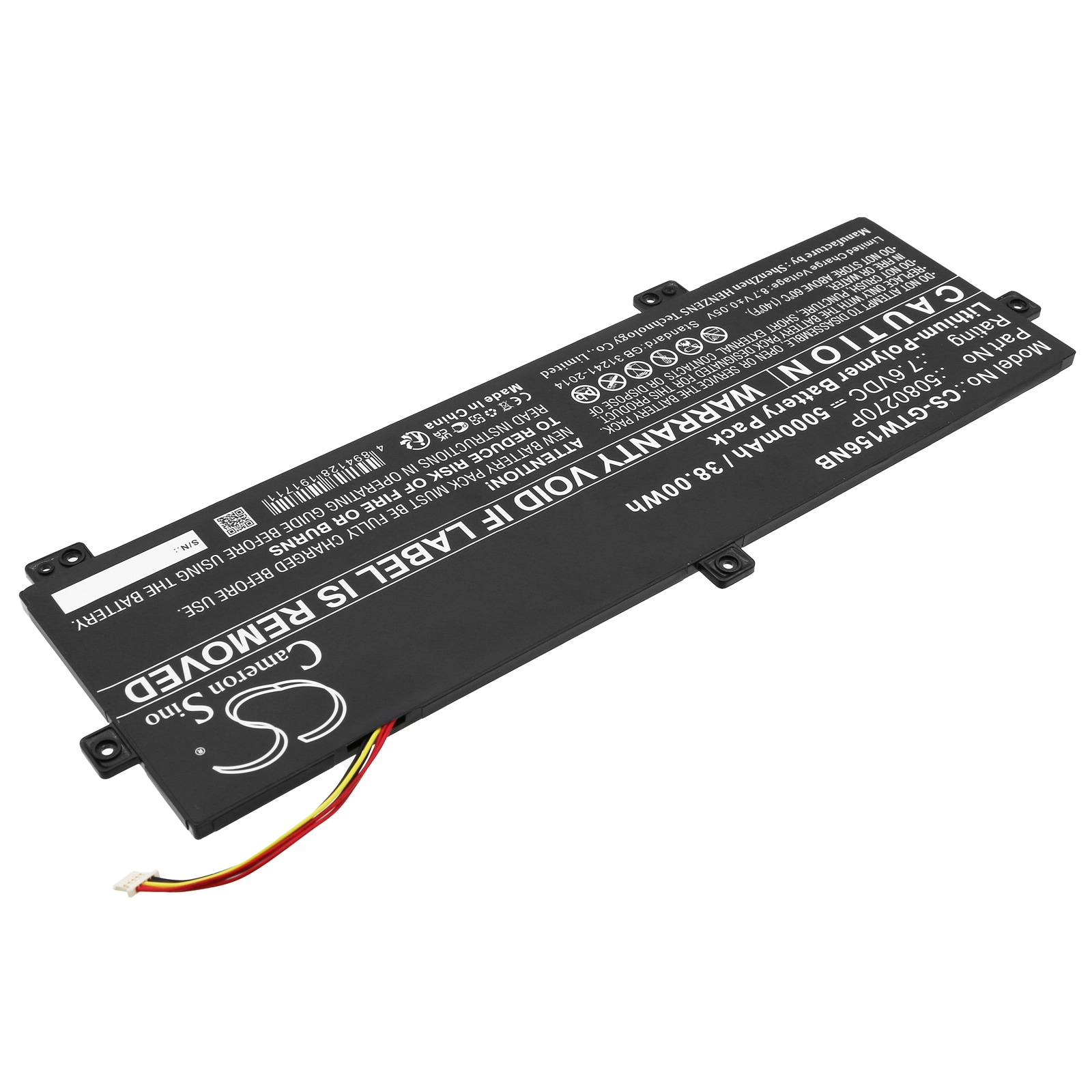 Batteri til bærbar PC for Gateway GWTN156-11BK